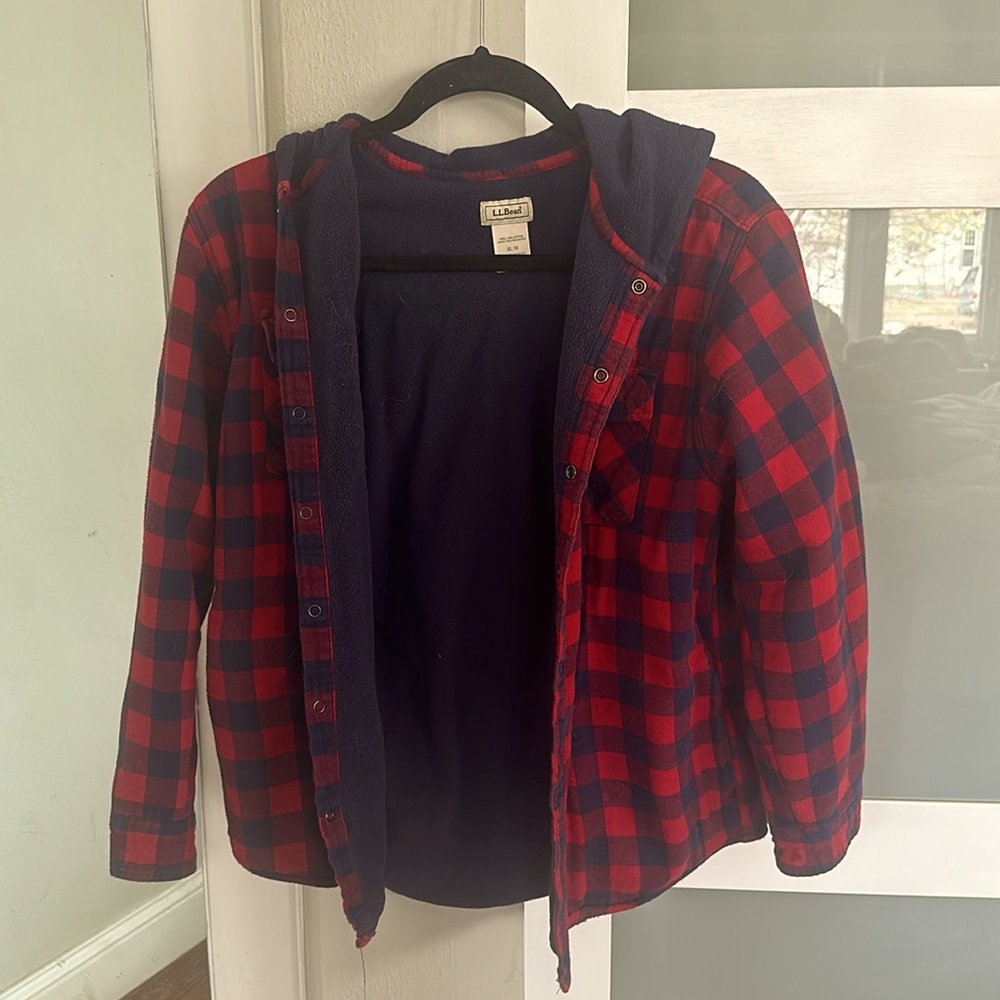 LL Bean Fleece Flannel